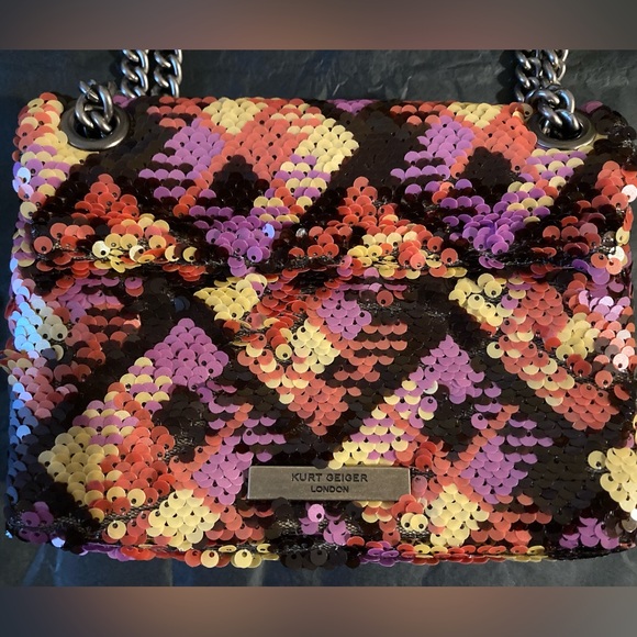 Multicolored Sequins Authentic Kurt Geiger Bag - Picture 4 of 7